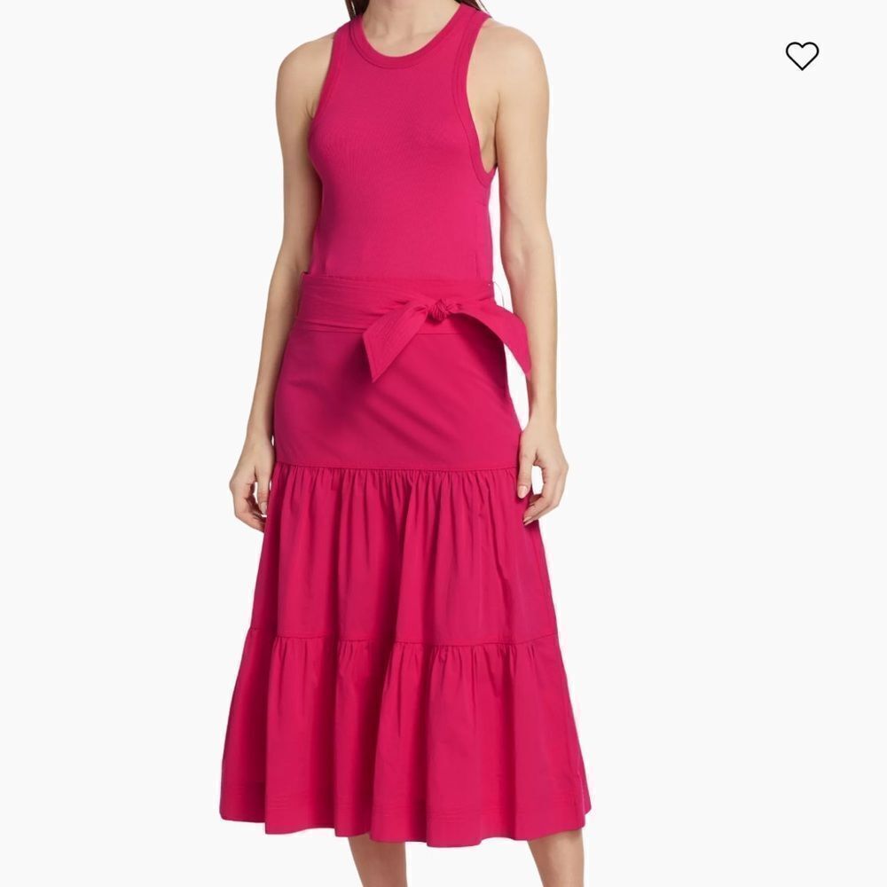 Veronica Beard Austyn Tiered Midi Dress Large
OO16